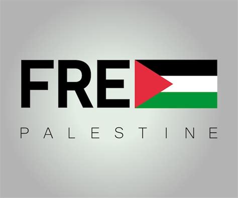 Vektorfreie Gaza-freie Palästina-freie Palästina-Buchstaben Hintergrund ...