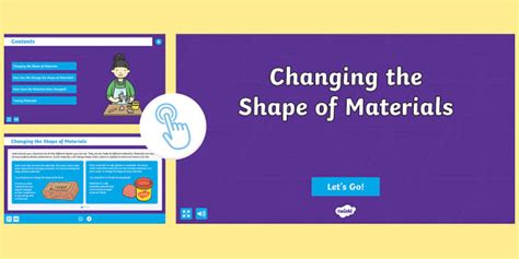 Materials Changing Shape Interactive Book | Twinkl Go!