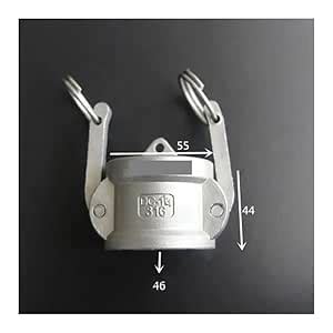 1-1/4" Socket End Cap Type C Camlock Quick Disconnect Coupling 316 ...
