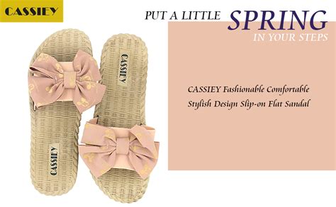 Buy CASSIEY Fashionable Comfortable Stylish Design Slip-on Flat Sandal ...
