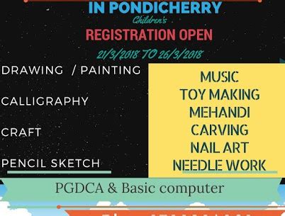 Summer Camp In Pondicherry - Computer Course In Gandhi Nagar ...