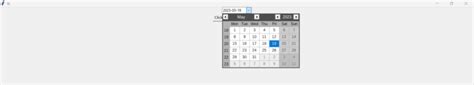 Python Flet Calendar 的图像结果
