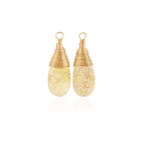 Buy AAA Natural Galaxy Sea Sediment Pair of Earrings, Gold Plated Wire ...