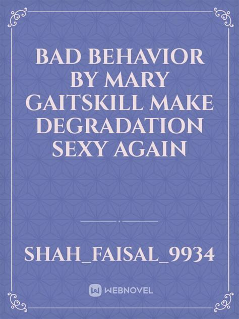 Image result for Bad Behavior Mary Gaitskill