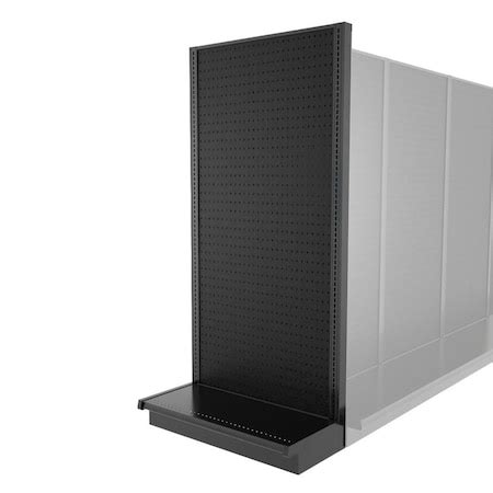 Lozier Shelving End Cap Unit, Black 36W 78H 16D P316S-EC | Zoro