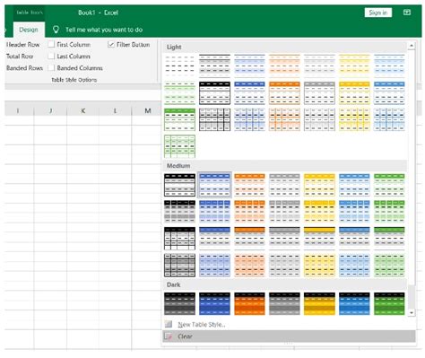 Image result for Excel Table Formatting