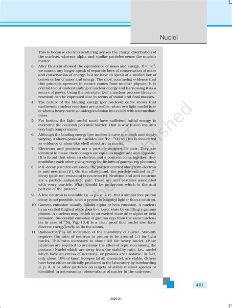 Nuclei - NCERT Book of Class 12 Physics Part II