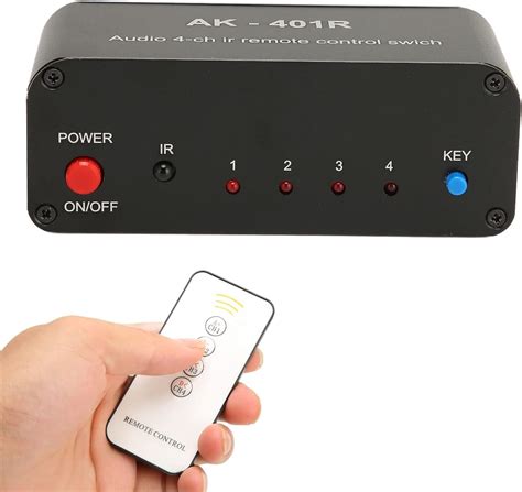 DEWIN Audio Switcher RCA, Multifunctional Stereo Audio Switch Box with ...