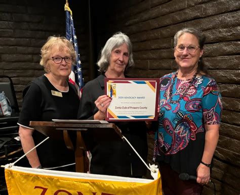 Zonta Club of Prowers County wins Advocacy Award, welcomes new club ...