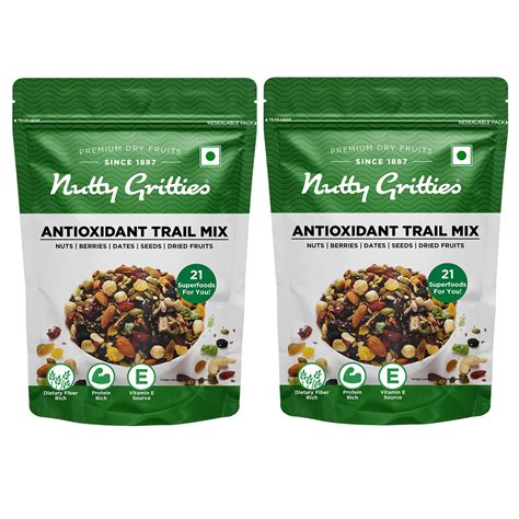 Nutty Gritties Antioxidant Trail Mix 400g | 21 Superfoods in 1 Mix ...