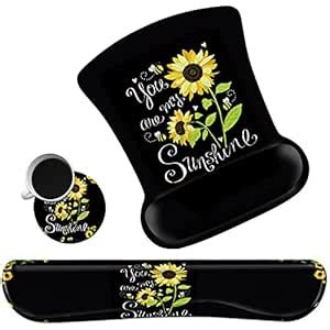 Ergonomic Keyboard Mouse Pad Sets with Wrist Rest Support, Smooth ...