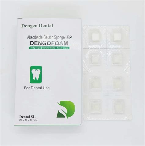 Dental Absorbable STERILE Hemostatic Gelatin Sponge 32pc Gelfoam ...
