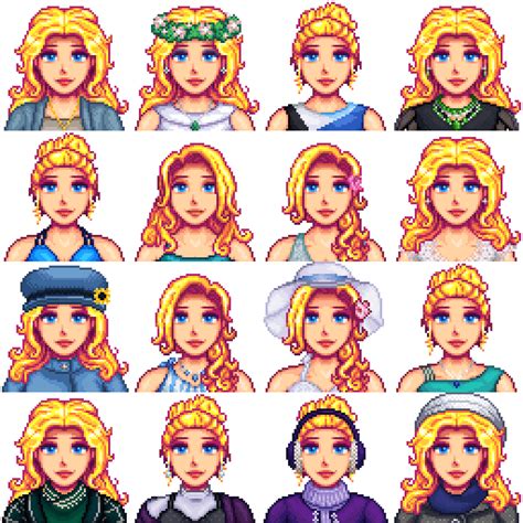 Seasonal & festival outfits for Haley & Alex in Diverse Stardew Valley ...