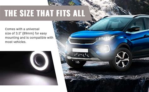 Woschmann LED Projector Fog Lamp for Car, 3.5 Inch/89MM COB LED ...