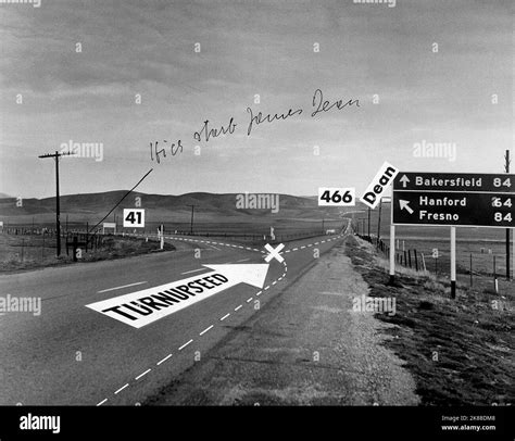 Scene Of James Dean Crash Scene Of James Dean'S Car Crash 01 October ...