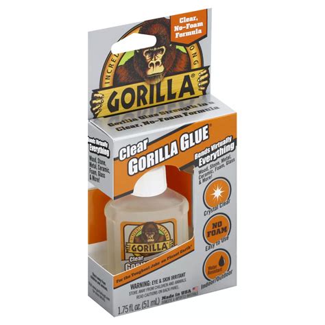 Gorilla Clear Gorilla Glue - Shop Adhesives & tape at H-E-B