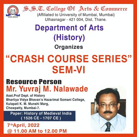 Crash Course Series Sem VI – SST College