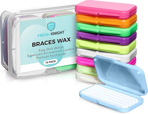 Amazon.com : Fresh Knight Braces Wax. Dental Wax for Braces & Aligners ...
