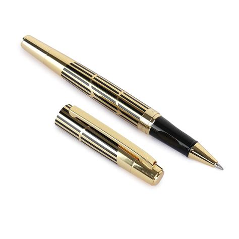 crewtone 20333 Luxury 24K Gold Plated Pen with Thread Design Roller ...