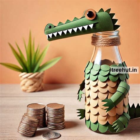 Crocodile Bottle Decoration Ideas, Bottle Craft Ideas