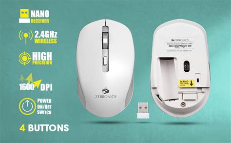 Amazon.in: Buy ZEBRONICS Zeb-Companion 500 2.4GHz Wireless Keyboard and ...