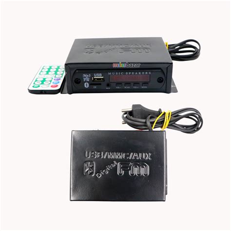 AC Enclosed Metal Body Remote Controlled Music Player with Bluetooth/F