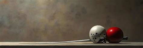 Fencing mask and sword displayed dramatically | Premium AI-generated image