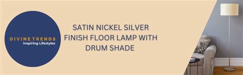 Divine Trends Floor Lamp Standing Modern Stainless Steel Finish 5Ft ...