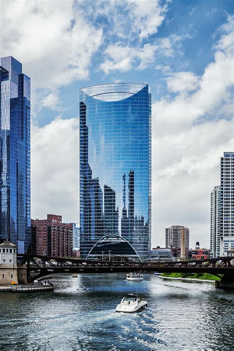 Metal print of Chicago's famous River Point Tower — The Pigshark