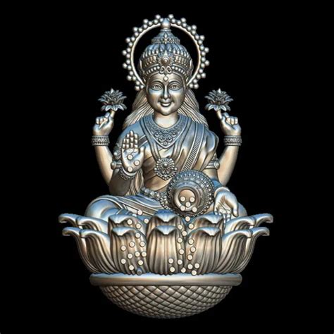 Dhanalaxmi 3D Model STL File - Great For Jewelry Making