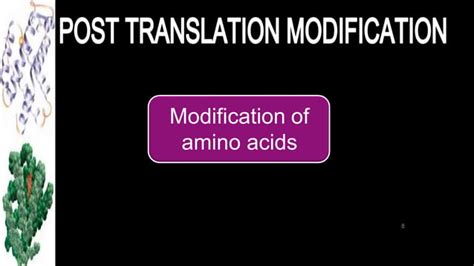 Image result for Post-Translational Modification of Amino Acids