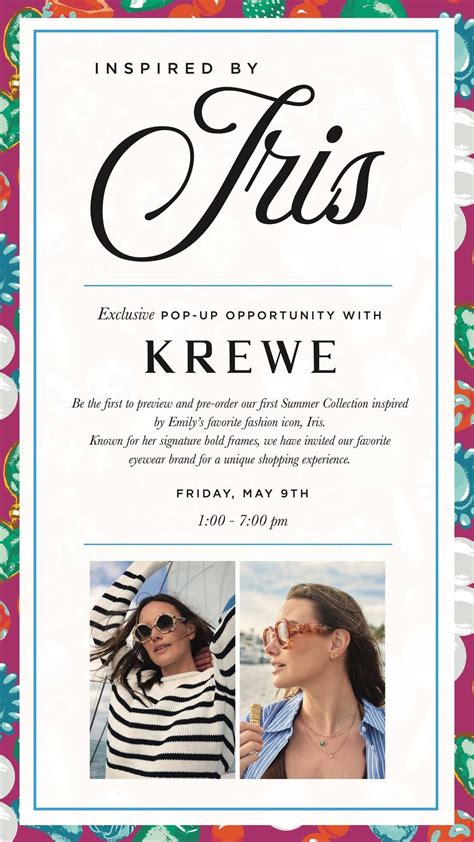 Inspired by Iris : KREWE pop-up & May Collection preview event, 2237 ...