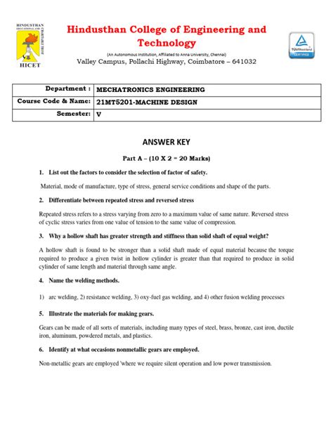 Image result for Objective Question. Answer Sheet On Machine Breakdown