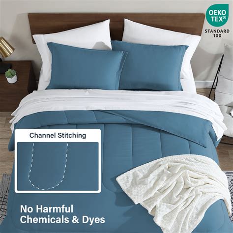 Swift Home 6PC Blue Twin Bedding Set - Comforter, India | Ubuy