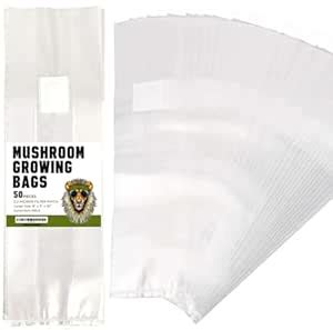 Bazaar LM-ents Mushroom Grow Bags - Mushroom Spawn Bags - Autoclave ...