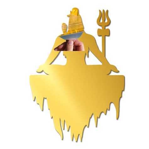 Bholenath Golden Acrylic Cutout for Resin Art / Art and Craft – ShopTwiz