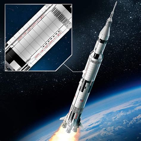 Buy LEGO Ideas NASA Apollo Saturn V Building Kit for Ages 16+ Online at ...