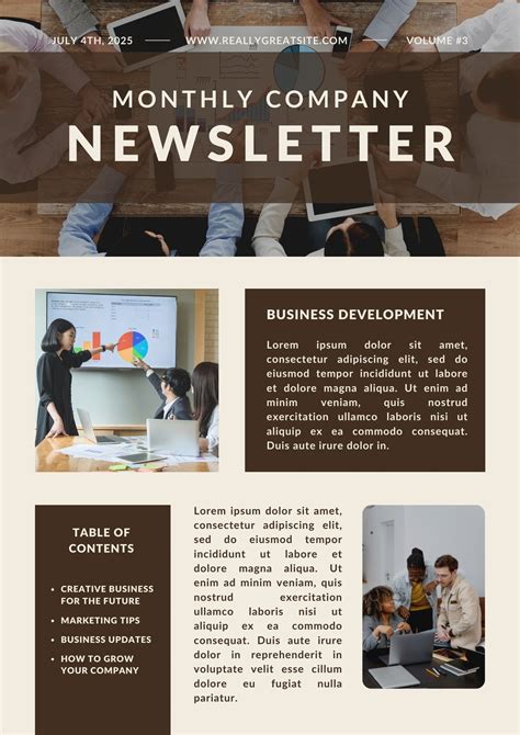 Newsletter Content