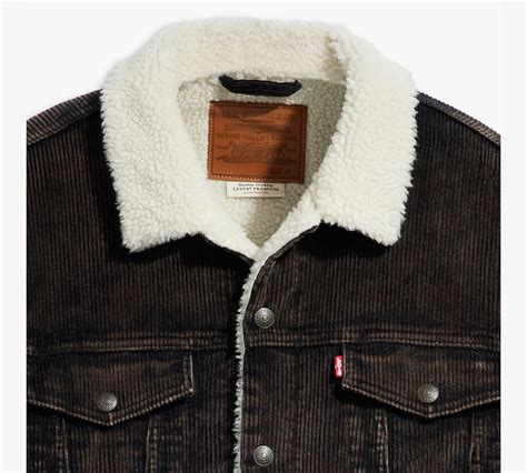 Relaxed Fit Corduroy Sherpa Trucker Jacket - Brown | Levi's® US