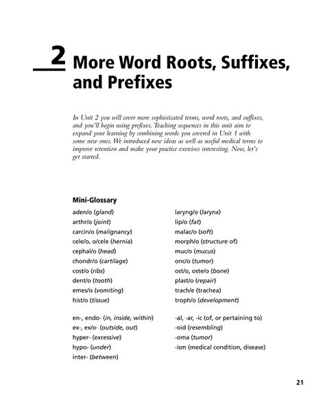 SOLUTION: More word roots suffixes and prefixes medical ...