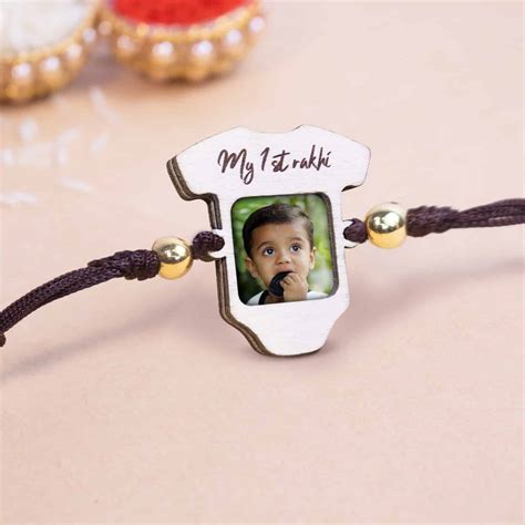 Wooden Rakhi | Personalised | My First Rakhi – ChitraChaya