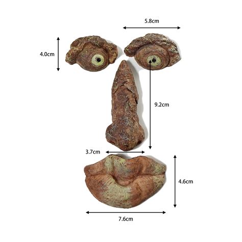 Buy MUTOCAR Ghost Face Facial Features Decoration Easter Old Man Tree ...