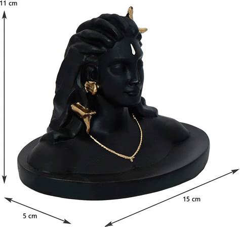 ANCHI A23 Adiyogi Statue| Lord Shiva Idol for car Dashboard | Mahadev ...