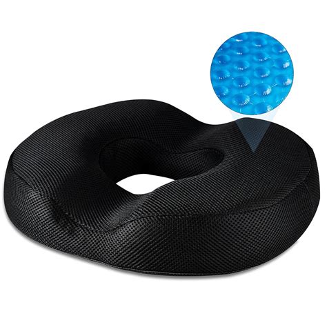 Donut Pillow for Tailbone Pain XL Cool Gel Hemorrhoid Pillow Donut ...