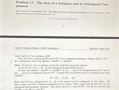 Image result for Orthogonal Complement of a Subspace