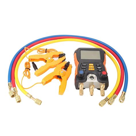 Digital HVAC Manifold Gauge, Multiple Modes Digital Manifold Meter for ...