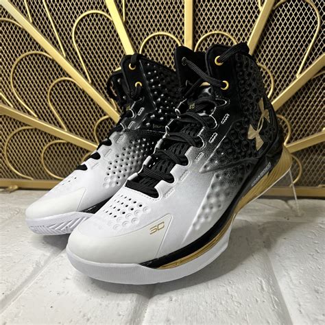 Under Armour Curry 1 MVP Gold Basketball Shoes 3026051-001 Men's Size 7 ...
