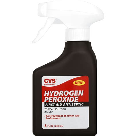 CVS Pharmacy Hydrogen Peroxide, 3% USP (8 fl oz) Delivery or Pickup ...