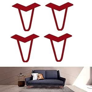 THE MIDZIYO 6 inch Powder Coated Legs Heavy Duty Hairpin Cabinet Legs ...