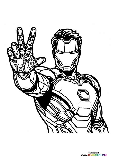 Iron Man Coloring Pages For Kids